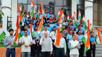 Triranga Rally at Gangadhar Meher University