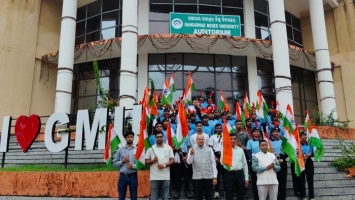 Triranga Rally at Gangadhar Meher University