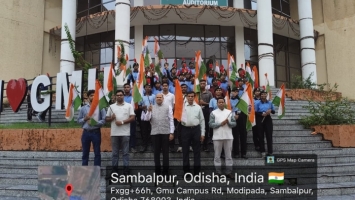 Triranga Rally at Gangadhar Meher University