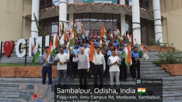 Triranga Rally at Gangadhar Meher University