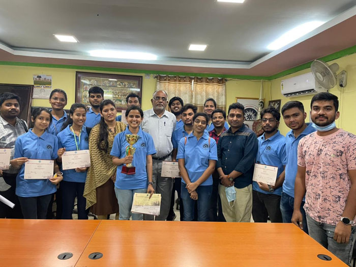 GMU Team at Odisha Inter-University Competitions, 2022 held at Utkal University